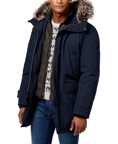 men's michael kors coat|michael kors winter puffer coat.